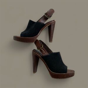 Cole haan suede heels